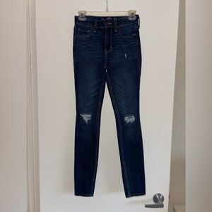 Hollister Dark Wash High Rise Super Skinny Jean Sz 25/0R